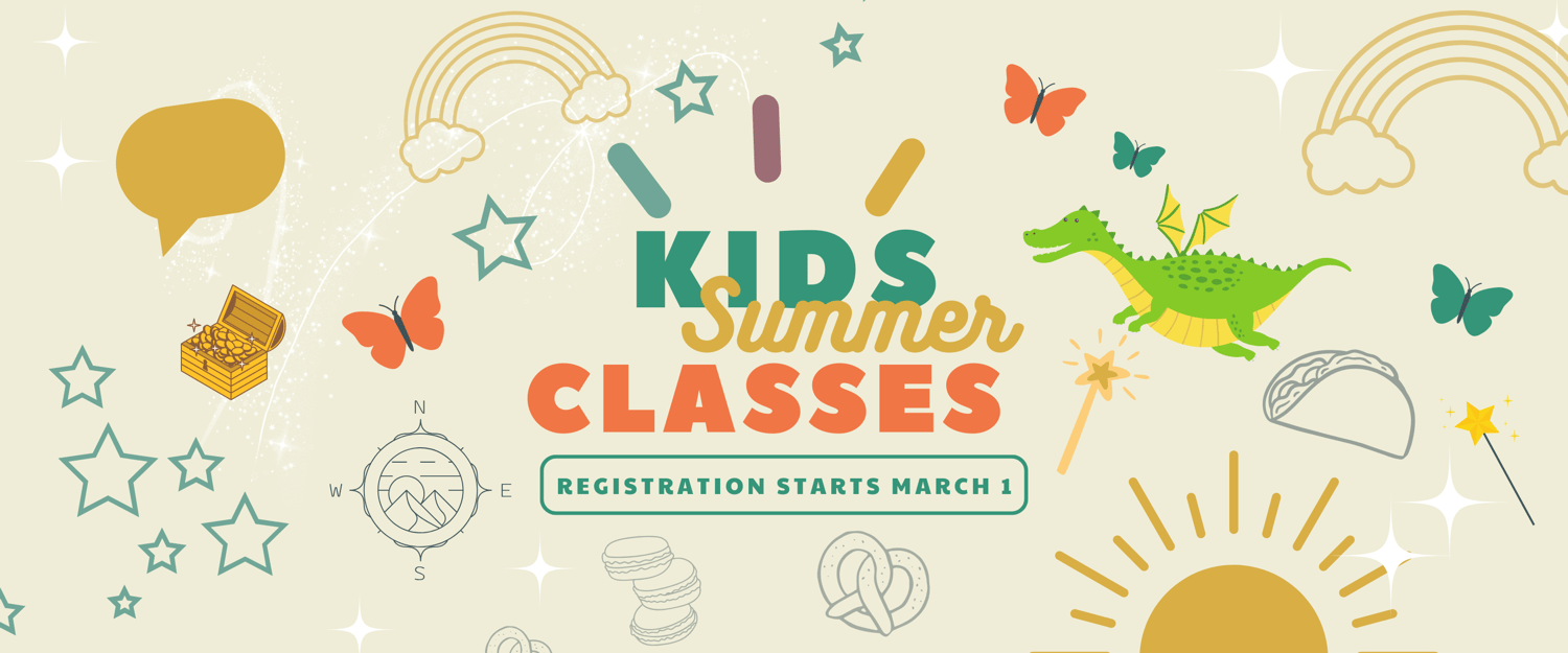 Kids website banner summer classes 2024